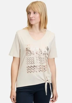 Betty Barclay Shirts*Basic Shirt mit Schleifenknoten Patch Beige/Beige
