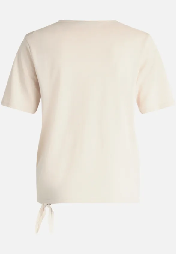 Betty Barclay Shirts*Basic Shirt mit Schleifenknoten Patch Beige/Beige