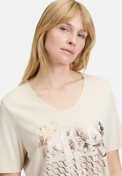 Betty Barclay Shirts*Basic Shirt mit Schleifenknoten Patch Beige/Beige