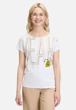 Betty Barclay Shirts*Basic Shirt mit U-Boot-Ausschnitt White/Beige