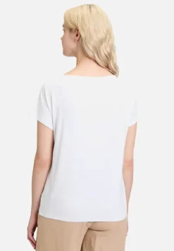Betty Barclay Shirts*Basic Shirt mit U-Boot-Ausschnitt White/Beige
