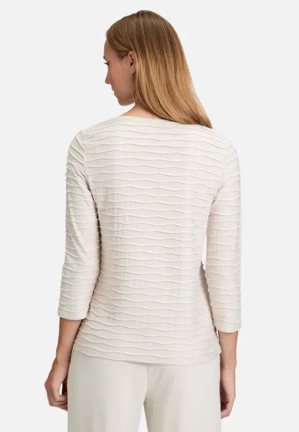 Betty Barclay Shirts*Basic Shirt mit Wellenstruktur beige