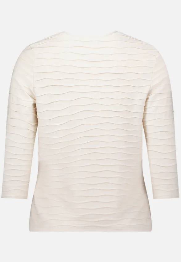 Betty Barclay Shirts*Basic Shirt mit Wellenstruktur beige