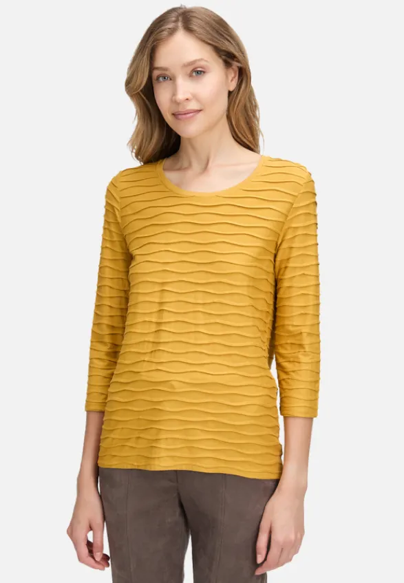 Betty Barclay Shirts*Basic Shirt mit Wellenstruktur gold