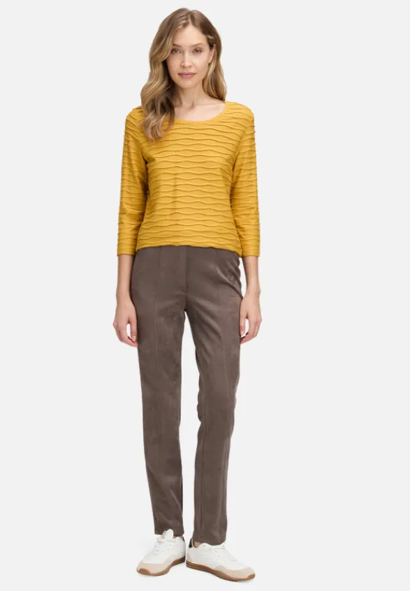 Betty Barclay Shirts*Basic Shirt mit Wellenstruktur gold