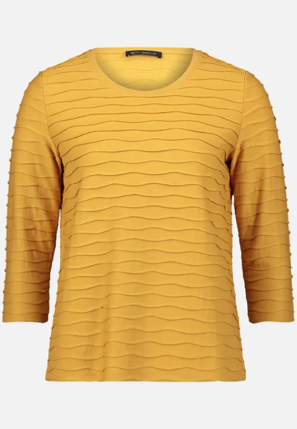 Betty Barclay Shirts*Basic Shirt mit Wellenstruktur gold