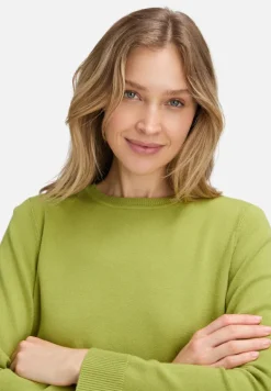 Betty Barclay Strick*Basic-Strickpullover mit Rundhalsausschnitt Fresh Moss