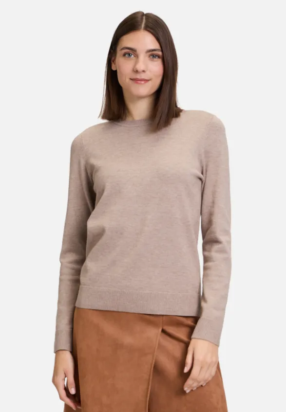 Betty Barclay Basics|Strick*Basic-Strickpullover mit Rundhalsausschnitt FunghiMelange