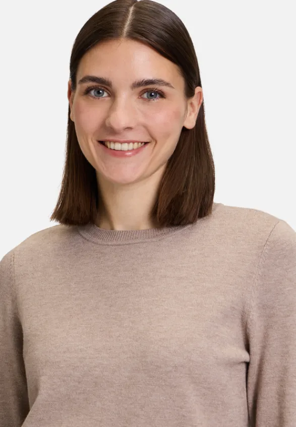 Betty Barclay Basics|Strick*Basic-Strickpullover mit Rundhalsausschnitt FunghiMelange