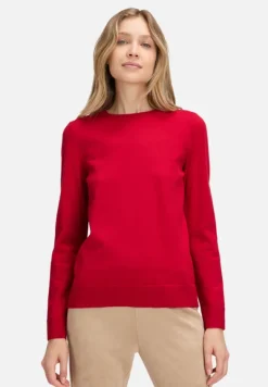 Betty Barclay Strick*Basic-Strickpullover mit Rundhalsausschnitt Rot