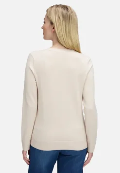 Betty Barclay Strick*Basic-Strickpullover mit Rundhalsausschnitt beige