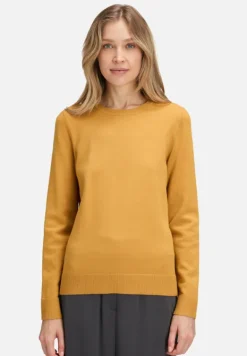 Betty Barclay Strick*Basic-Strickpullover mit Rundhalsausschnitt gold