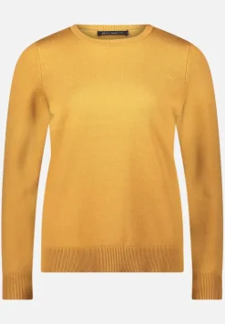 Betty Barclay Strick*Basic-Strickpullover mit Rundhalsausschnitt gold