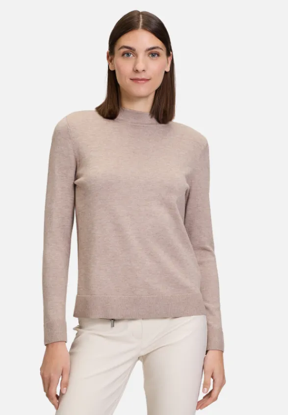 Betty Barclay Basics|Strick*Basic-Strickpullover mit Stehkragen FunghiMelange