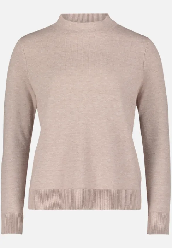 Betty Barclay Basics|Strick*Basic-Strickpullover mit Stehkragen FunghiMelange