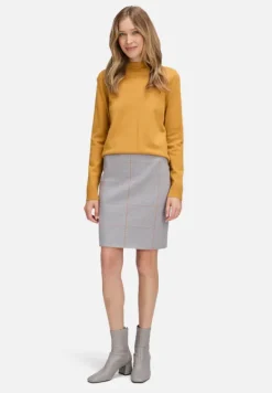 Betty Barclay Strick|Basics*Basic-Strickpullover mit Stehkragen gold