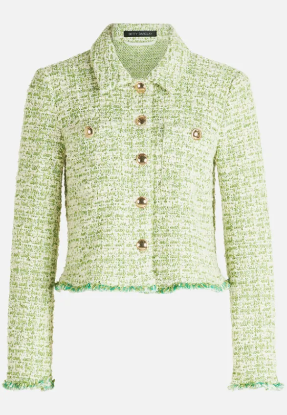 Betty Barclay Business Kleidung|Blazer*Blazer-Jacke langarm Green/Cream