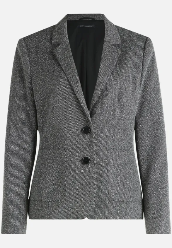 Betty Barclay Business Kleidung|Blazer*Blazer-Jacke langarm Schwarz/Weiß