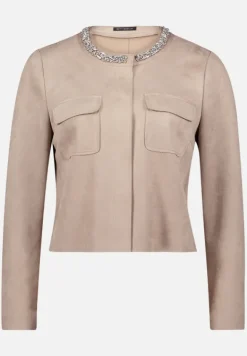 Betty Barclay Festliche Mode|Blazer*Blazer-Jacke mit aufgesetzten Taschen Taupe