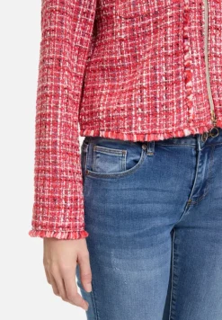 Betty Barclay Blazer|Jacken*Blazer-Jacke mit Fransen Red/Pink