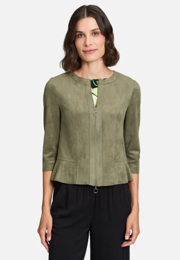 Betty Barclay Blazer*Blazer-Jacke mit Reißverschluss Dusty Olive