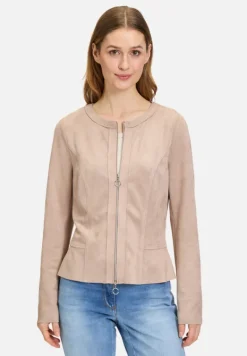 Betty Barclay Blazer*Blazer-Jacke mit Reißverschluss Powder Pearl