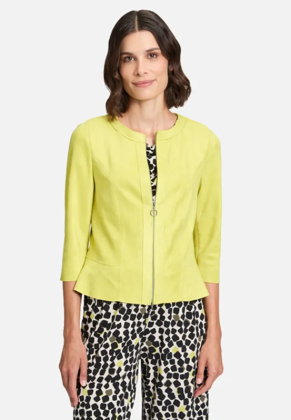 Betty Barclay Blazer*Blazer-Jacke mit Reißverschluss Erbsgrün