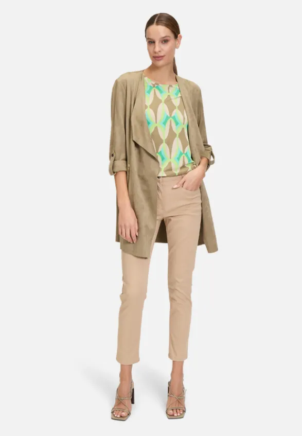 Betty Barclay Blazer*Blazer-Jacke ohne Verschluss Soft Olive