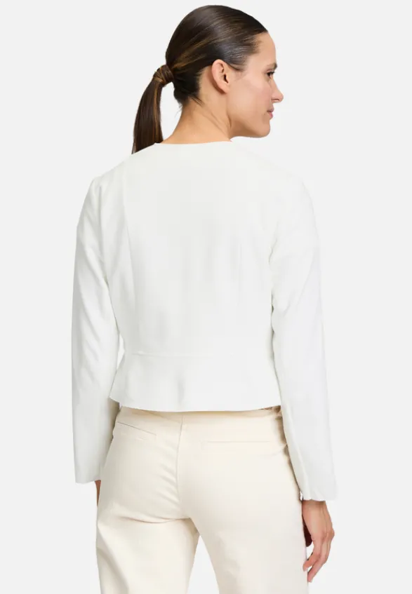 Betty Barclay Blazer*Blazer-Jacke ohne Verschluss Rohweiß