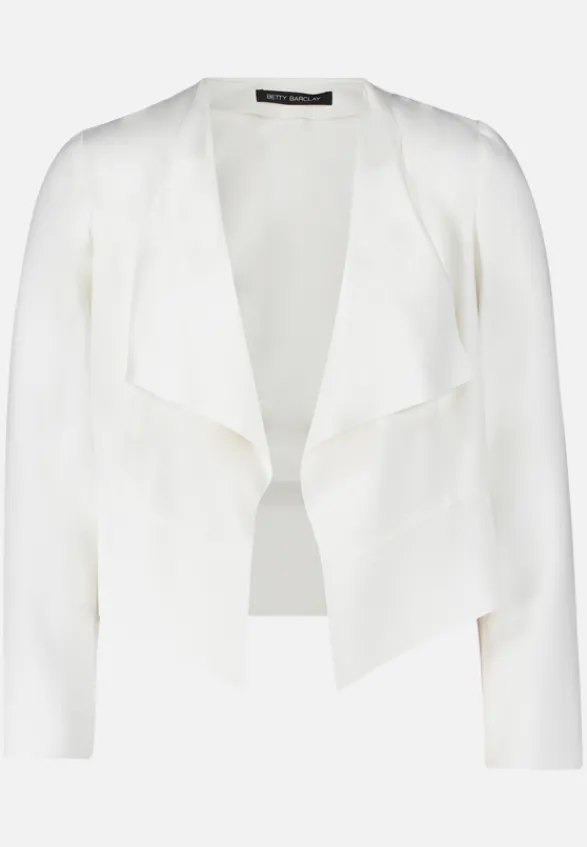 Betty Barclay Blazer*Blazer-Jacke ohne Verschluss Rohweiß