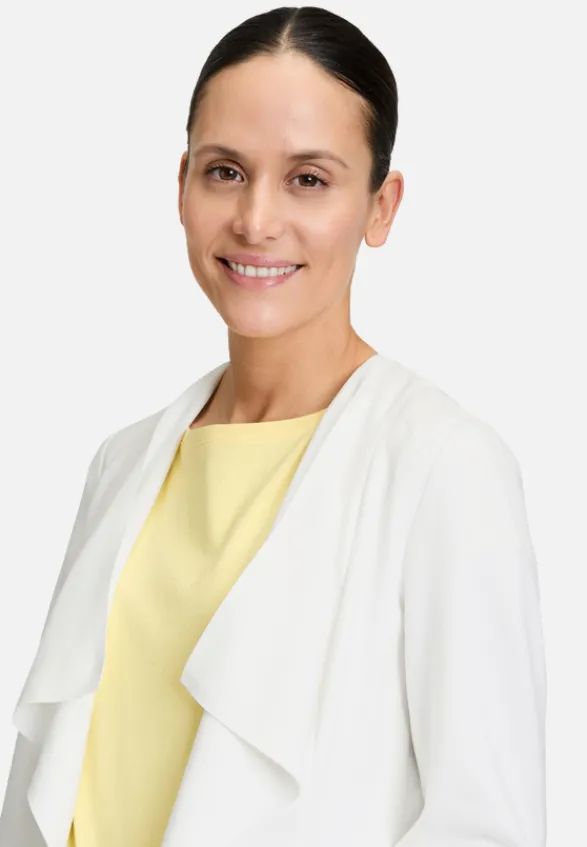Betty Barclay Blazer*Blazer-Jacke ohne Verschluss Rohweiß