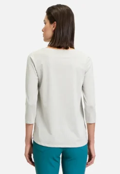 Betty Barclay Shirts|Blusen*Blusenshirt mit Aufdruck Beige/Petrol