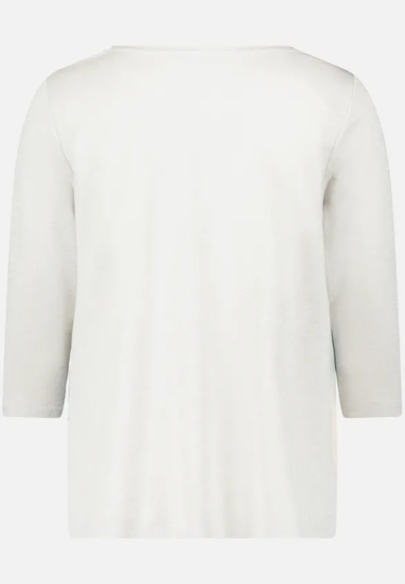 Betty Barclay Shirts|Blusen*Blusenshirt mit Aufdruck Beige/Petrol