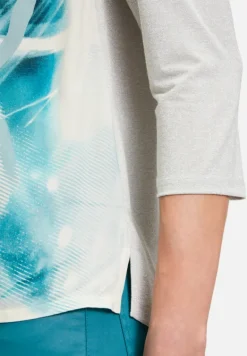 Betty Barclay Shirts|Blusen*Blusenshirt mit Aufdruck Beige/Petrol