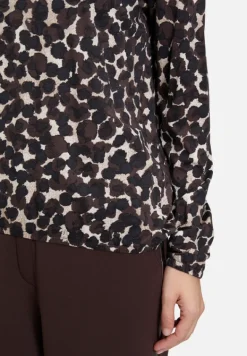 Betty Barclay Shirts*Blusenshirt mit Gummizug Braun/Beige