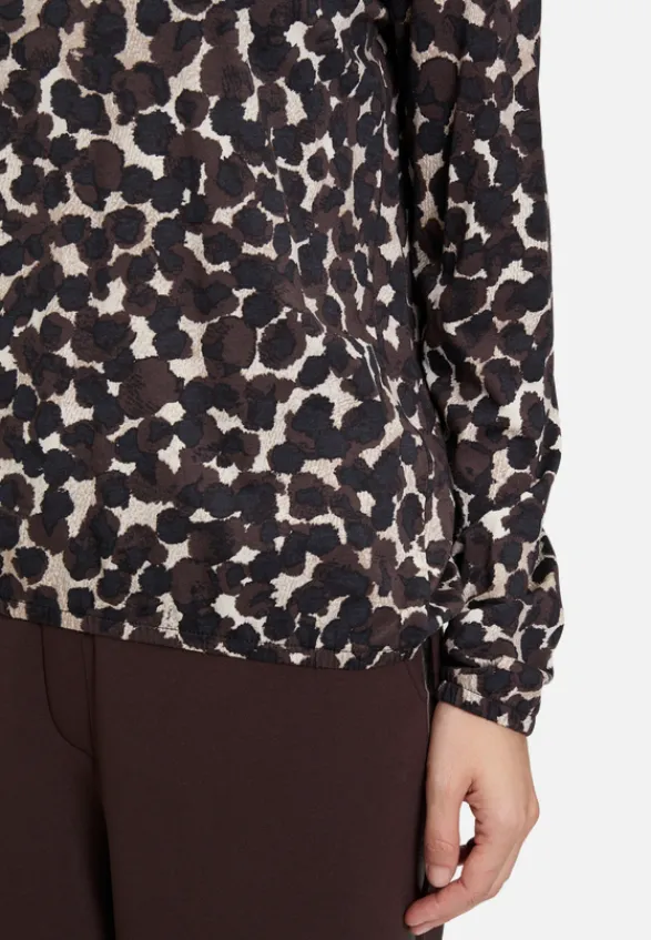 Betty Barclay Shirts*Blusenshirt mit Gummizug Braun/Beige