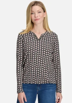Betty Barclay Shirts*Blusenshirt mit Print Black/Rosé