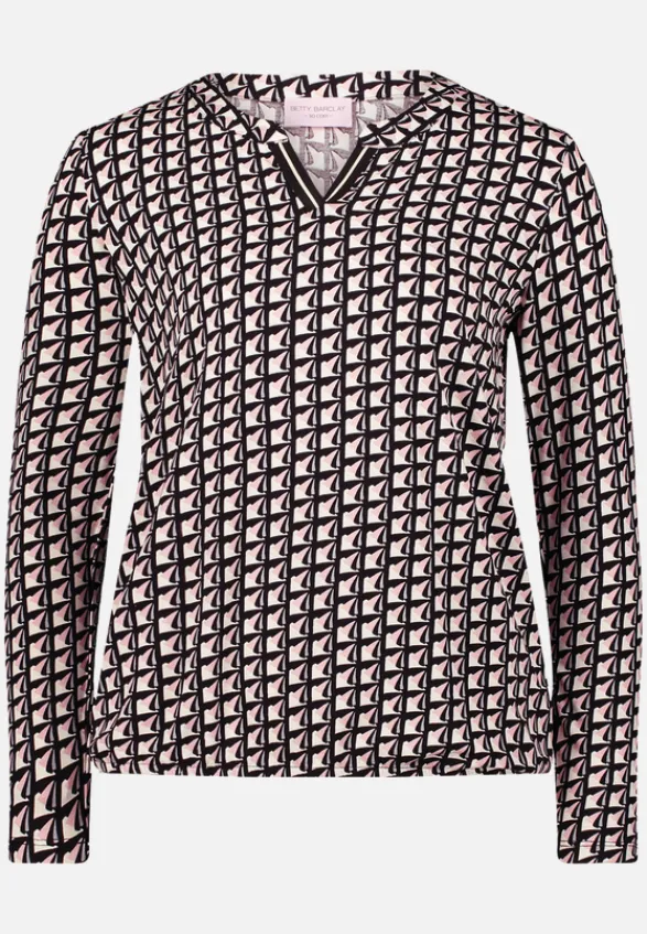 Betty Barclay Shirts*Blusenshirt mit Print Black/Rosé