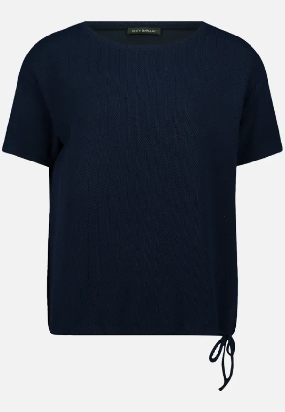 Betty Barclay Strick*Blusenshirt mit Tunnelzug dunkelblau