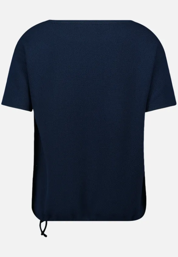 Betty Barclay Strick*Blusenshirt mit Tunnelzug dunkelblau