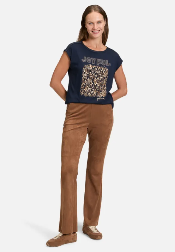 Betty Barclay Shirts*Blusenshirt mit U-Boot-Ausschnitt Dark Blue/Rosé