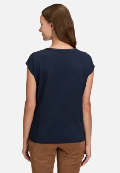 Betty Barclay Shirts*Blusenshirt mit U-Boot-Ausschnitt Dark Blue/Rosé