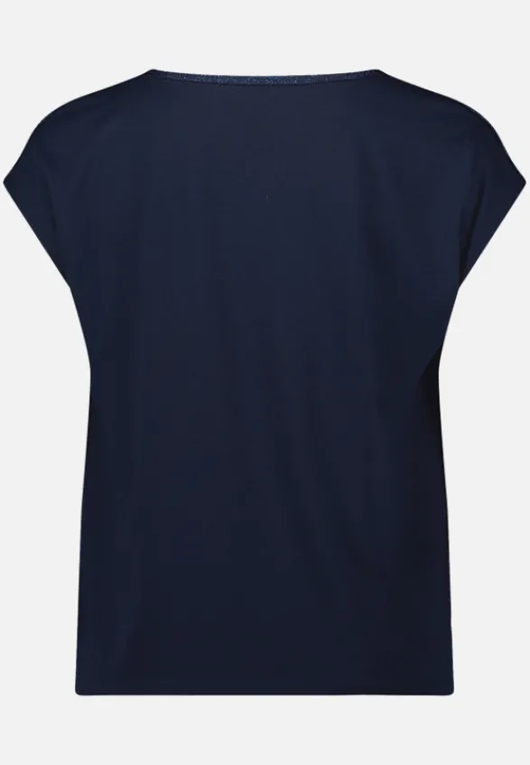 Betty Barclay Shirts*Blusenshirt mit U-Boot-Ausschnitt Dark Blue/Rosé