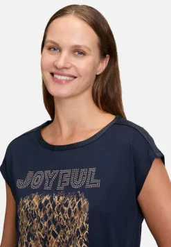 Betty Barclay Shirts*Blusenshirt mit U-Boot-Ausschnitt Dark Blue/Rosé