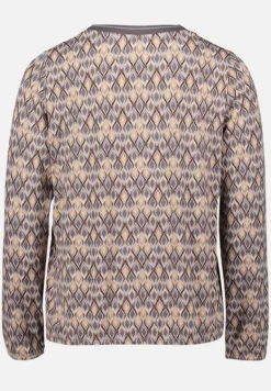 Betty Barclay Shirts*Blusenshirt mit V-Ausschnitt Grau/Beige
