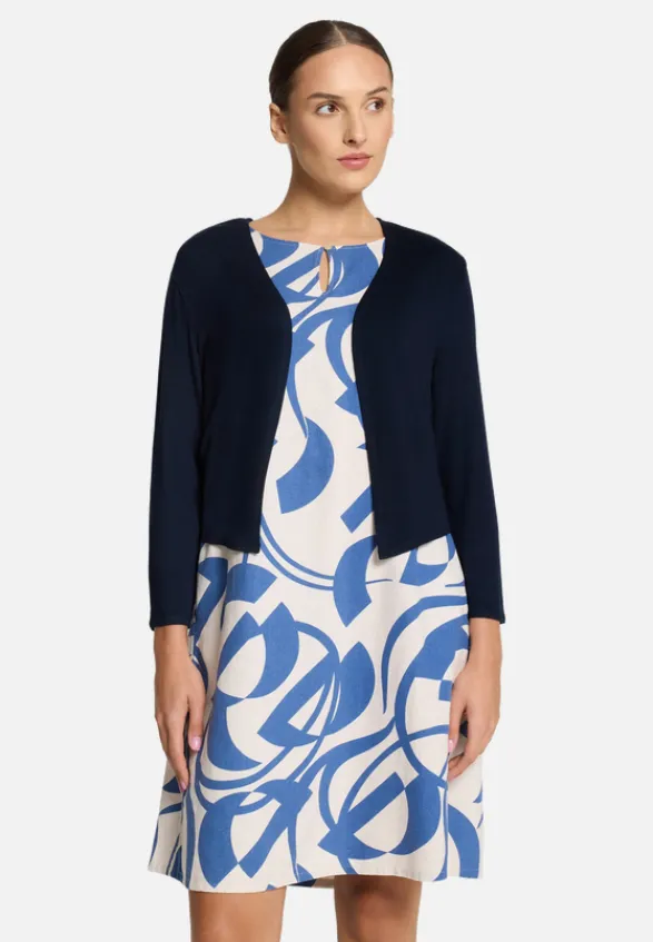 Betty Barclay Festliche Mode|Strick*Bolero-Jacke mit 3/4 Arm dunkelblau