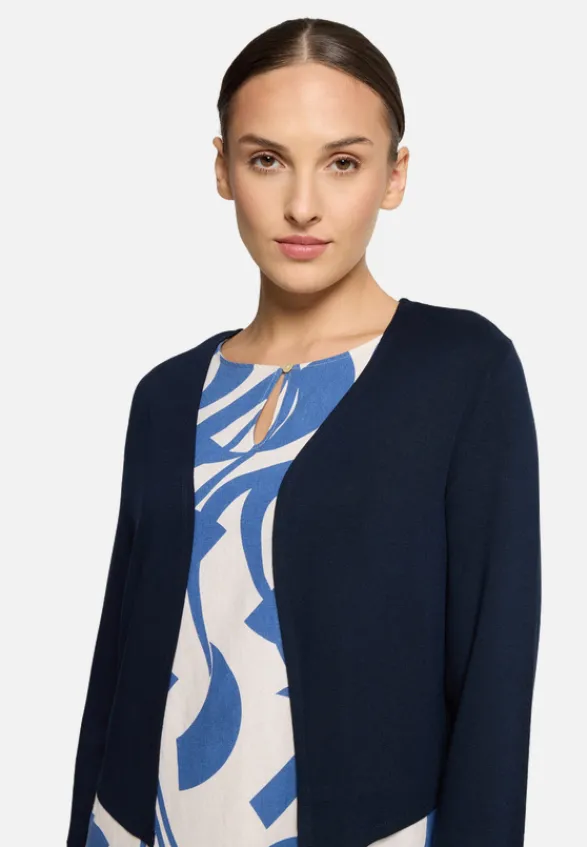 Betty Barclay Festliche Mode|Strick*Bolero-Jacke mit 3/4 Arm dunkelblau