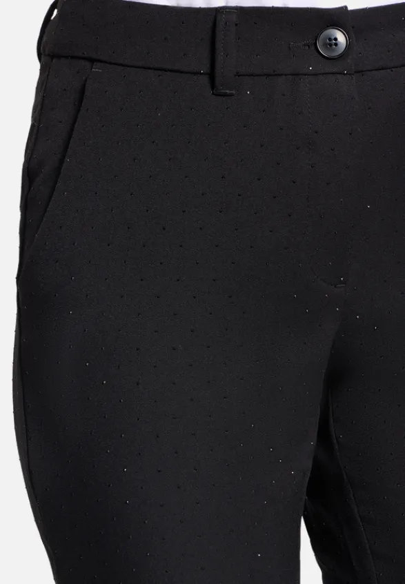 Betty Barclay Festliche Mode|Hosen*Businesshose im Glitzer-Look Schwarz