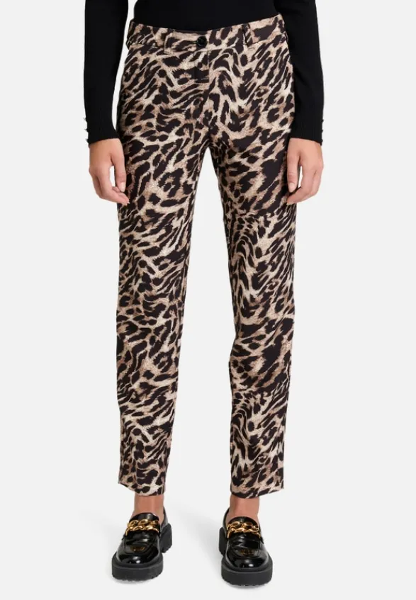 Betty Barclay Hosen*Businesshose mit Bügelfalte Schwarz/Beige