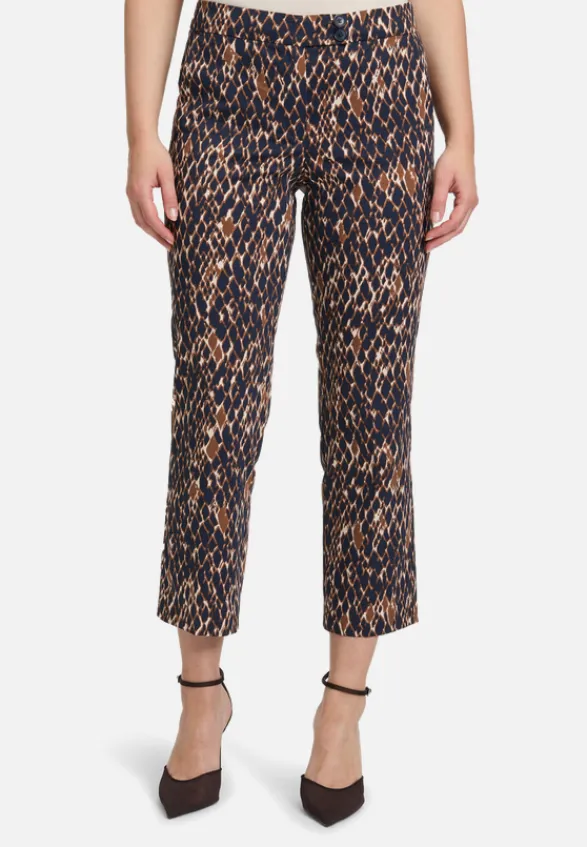 Betty Barclay Hosen*Businesshose mit Bügelfalte Dark Blue/Brown